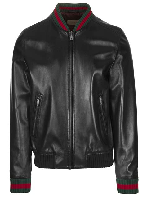 gucci leather coat ebay|Gucci leather jacket online.